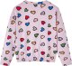 vidaXL Bluza dziecięca, nadruk w serca, różowa, 116 1