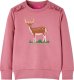 vidaXL Bluza dziecięca, z jelonkiem, malinowa, 128 1