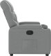 vidaXL Fotel rozkładany, jasnoszary, tapicerowany tkaniną 4