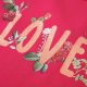 vidaXL Koszulka dziecięca z długimi rękawami i napisem Love, jaskrawy róż, 92 3
