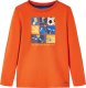 vidaXL Koszulka dziecięca z długimi rękawami, piłka nożna, pomarańczowa, 128 1