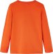 vidaXL Koszulka dziecięca z długimi rękawami, piłka nożna, pomarańczowa, 128 2