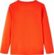 vidaXL Koszulka dziecięca z długimi rękawami, piłka nożna, żywy pomarańcz 104 2