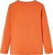 vidaXL Koszulka dziecięca z długimi rękawami, z kotem, palony pomarańcz, 140 2