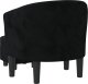 vidaXL Fotel klubowy z podnóżkiem, czarny, obity aksamitem 5