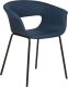 Beliani Zestaw 2 krzeseł do jadalni ciemnoniebieski ELMA 2