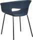 Beliani Zestaw 2 krzeseł do jadalni ciemnoniebieski ELMA 4