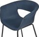 Beliani Zestaw 2 krzeseł do jadalni ciemnoniebieski ELMA 5