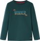 vidaXL Koszulka dziecięca z długimi rękawami, Winner, ciemna zieleń, 104 1