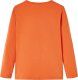 vidaXL Koszulka dziecięca z długimi rękawami, z kotem, palony pomarańcz, 116 2