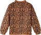vidaXL Bluza dziecięca w panterkę, jasny koniak, 116 2