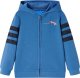 vidaXL Bluza dziecięca z kapturem i suwakiem, deskorolka, niebieska, 104 1