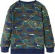 vidaXL Bluza dziecięca z nadrukiem płyt, ciemne khaki melanż, 128 2