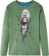vidaXL Koszulka dziecięca z długimi rękawami, z gorylem, jasne khaki, 104 1