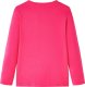 vidaXL Koszulka dziecięca z długimi rękawami, z pawiem, jaskrawy róż, 128 2