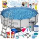 Triton Basen ogrodowy stelażowy 457 x 122 cm 18w1 Bestway 56438 + maszyna do baniek GRATIS 1