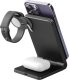 Ładowarka Energea Energea MagTrio składana ład. indukcyjna 3w1 15W Fast Charging szary/gunmetal MagSafe 3