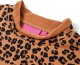 vidaXL Bluza dziecięca w panterkę, jasny koniak, 104 3