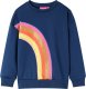 vidaXL Bluza dziecięca, nadruk tęczy, granatowa, 116 1