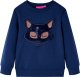 vidaXL Bluza dziecięca, lis z futerka, granatowa, 140 1