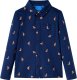 vidaXL Koszula dziecięca ze wzorem w pieski, granatowa, 116 1