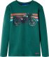 vidaXL Koszulka dziecięca z długimi rękawami, nadruk z motorem, zielona, 116 1