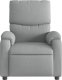 vidaXL Fotel rozkładany, jasnoszary, tapicerowany tkaniną 3