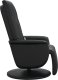 vidaXL Rozkładany fotel masujący z podnóżkiem, czarny, sztuczna skóra 4