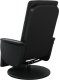 vidaXL Rozkładany fotel masujący z podnóżkiem, czarny, sztuczna skóra 5