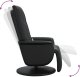 vidaXL Rozkładany fotel masujący z podnóżkiem, czarny, sztuczna skóra 6