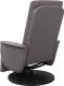 vidaXL Rozkładany fotel masujący z podnóżkiem, szary, sztuczna skóra 5