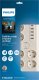 Philips Listwa przepięciowa 6 gniazd bez bolca +USB C SPN7060WA/58 2