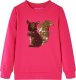 vidaXL Bluza dziecięca z wiewiórką z cekinów, jaskrawy róż, 116 1