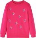 vidaXL Bluza dziecięca, brokatowy nadruk, jaskrawy róż, 116 1