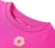 vidaXL Bluza dziecięca, nadruk w kwiatki, ciemnoróżowa, 104 3