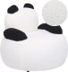 Beliani Fotel dziecięcy boucle panda biały z czarnym VIBY 1