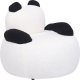 Beliani Fotel dziecięcy boucle panda biały z czarnym VIBY 2