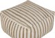 Beliani Puf 60 x 60 x 30 cm beżowo-biały ALMATTI 1