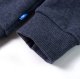 vidaXL Bluza dziecięca z kapturem i zapięciem na zamek, niebieski melanż, 92 7