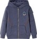 vidaXL Bluza dziecięca z kapturem i zapięciem na zamek, niebieski melanż, 128 1