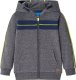 vidaXL Bluza dziecięca z kapturem i zapięciem na zamek, szary melanż, 92 1