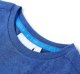 vidaXL Koszulka dziecięca z dinozaurem, ciemnoniebieski melanż, 140 3