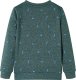 vidaXL Bluza dziecięca z nadrukiem w pieski, ciemnozielony melanż, 104 2