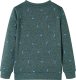 vidaXL Bluza dziecięca z nadrukiem w pieski, ciemnozielony melanż, 116 2