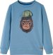 vidaXL Bluza dziecięca, nadruk z gorylem, niebieska, 116 1