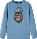 vidaXL Bluza dziecięca, nadruk z gorylem, niebieska, 128 1