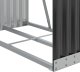 Drewutnia vidaXL Stojak na drewno, antracyt, 80x45x120 cm, stal galwanizowana Lumarko! 6