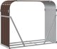Drewutnia vidaXL Stojak na drewno, brązowy, 120x45x100 cm, stal galwanizowana 6