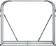 Drewutnia vidaXL Stojak na drewno, jasnoszary, 120x45x100 cm, stal galwanizowana 4