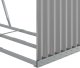Drewutnia vidaXL Stojak na drewno, jasnoszary, 120x45x100 cm, stal galwanizowana 8